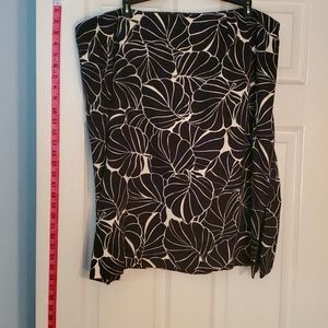 Talbots black and white skirt size 22.